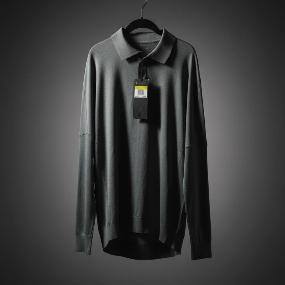 Nike ESC Men's Cashmere Silk Mix Knit Long Sleeve Made in Italy Size S NWT 300